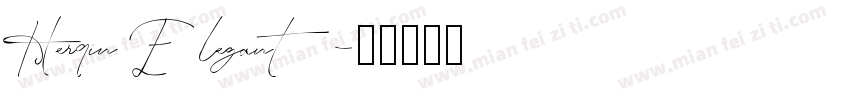 Herqin Elegant字体转换